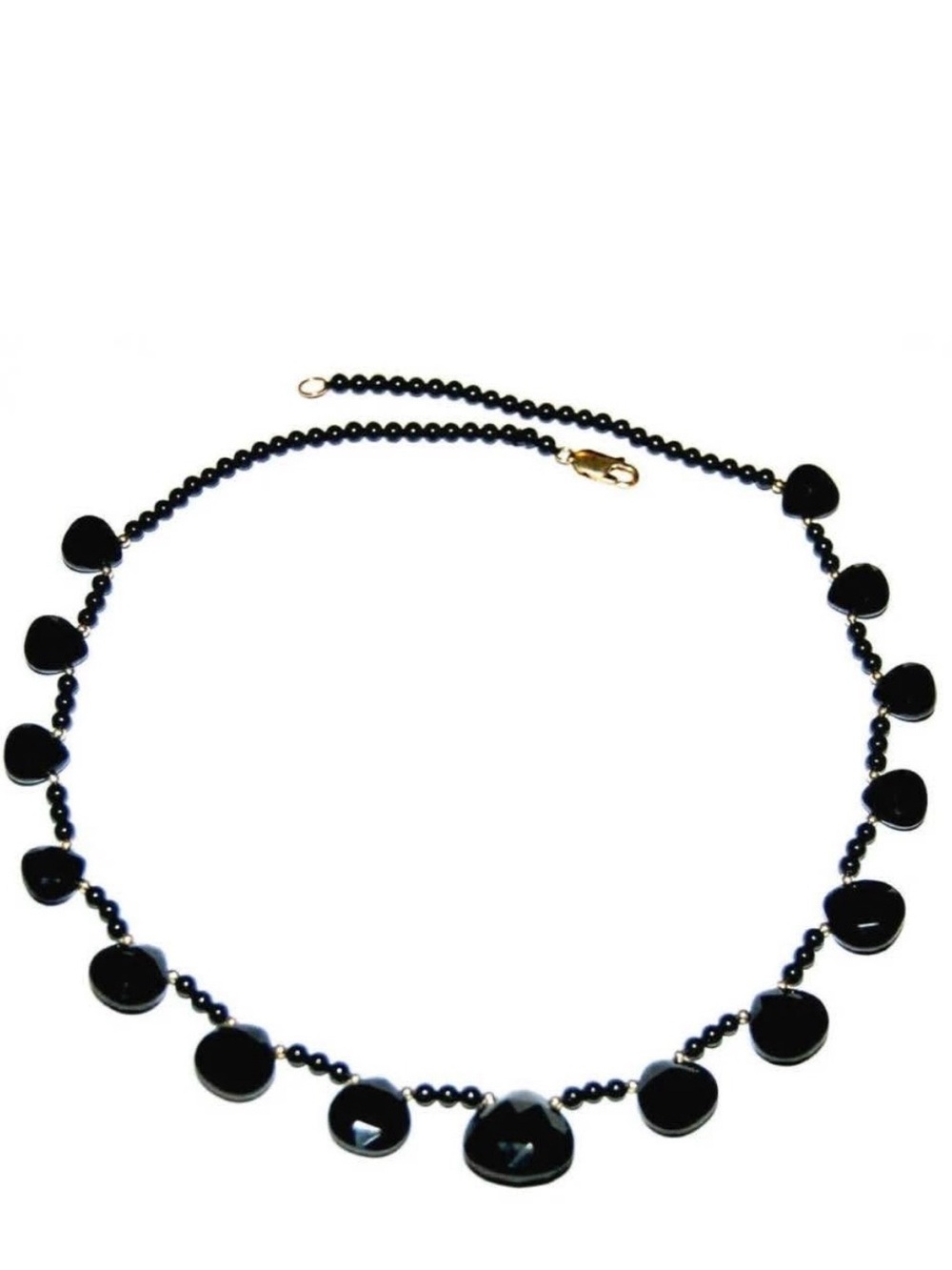 Black Spinel Beaded Necklace